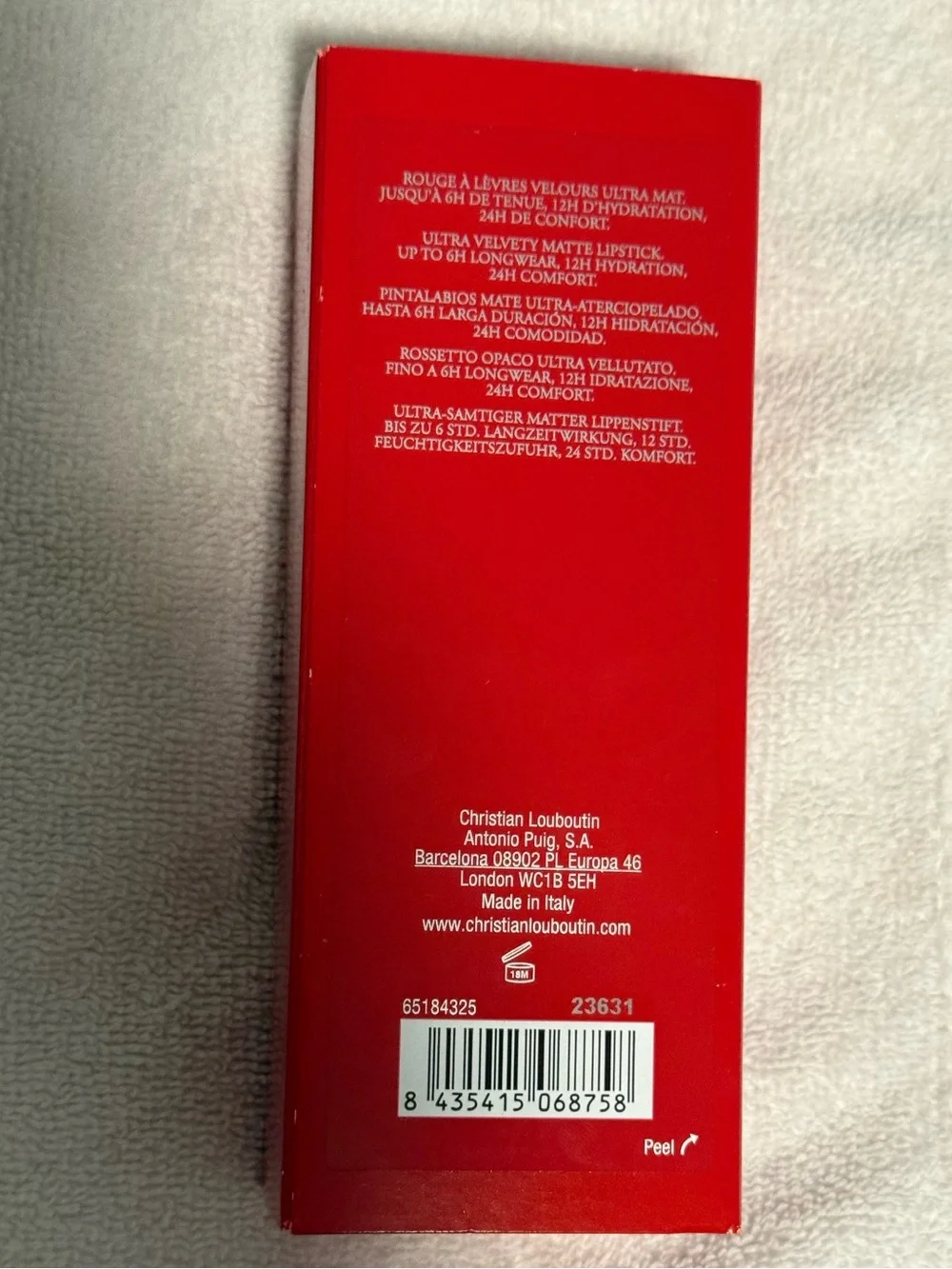 Christian Louboutin “Rouge” Velvet Matt Lipstick! Made in Italy 🇮🇹